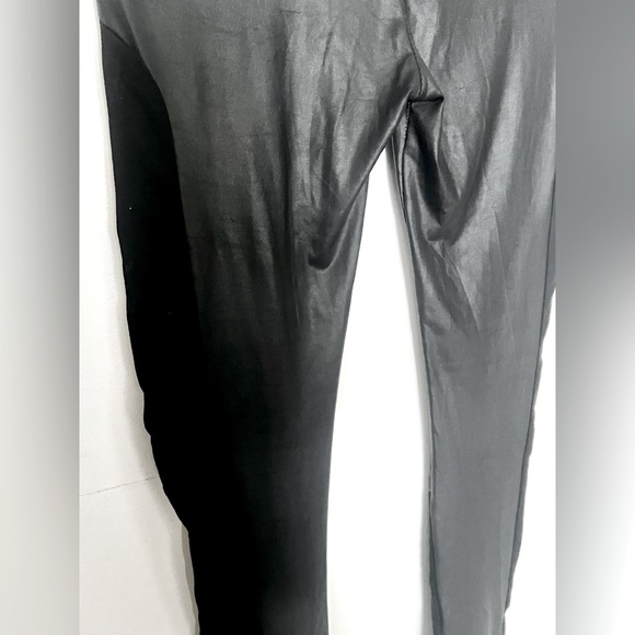 B&B COUTURE Black Contrast Leggings L - Picture 1 of 6